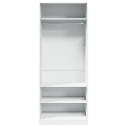 vidaXL Wardrobe White 80x50x200 cm Engineered Wood 4