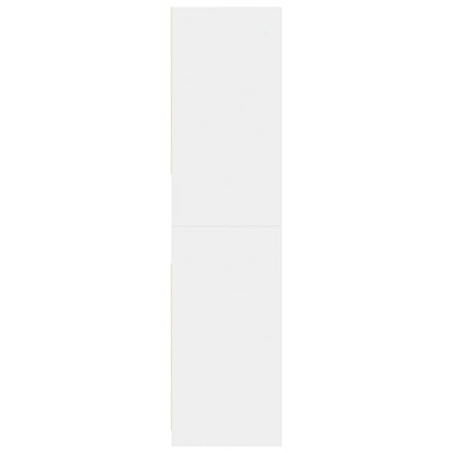 vidaXL Wardrobe White 80x50x200 cm Engineered Wood 5