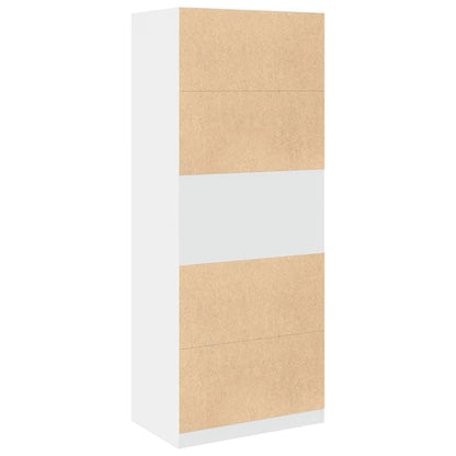 vidaXL Wardrobe White 80x50x200 cm Engineered Wood 6