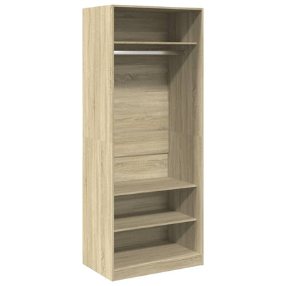 vidaXL Wardrobe Sonoma Oak 80x50x200 cm Engineered Wood 2