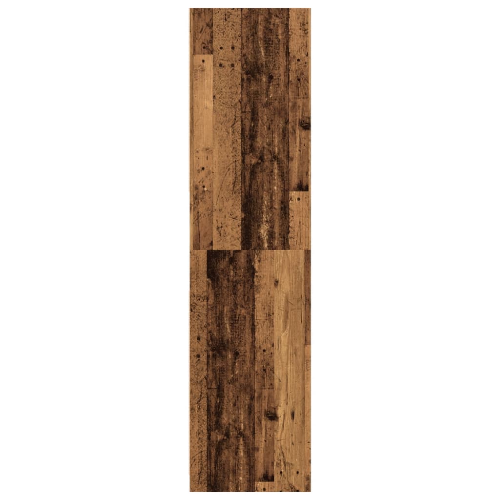 vidaXL Wardrobe Old Wood 80x50x200 cm Engineered Wood 5