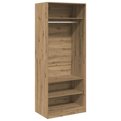 vidaXL Wardrobe Artisian Oak 80x50x200 cm Engineered Wood 2