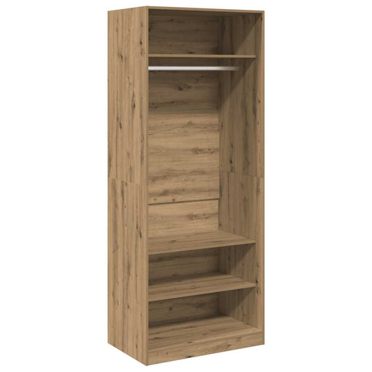 vidaXL Wardrobe Artisian Oak 80x50x200 cm Engineered Wood 2