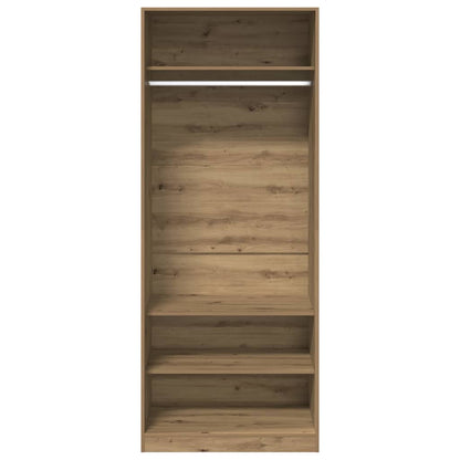 vidaXL Wardrobe Artisian Oak 80x50x200 cm Engineered Wood 4
