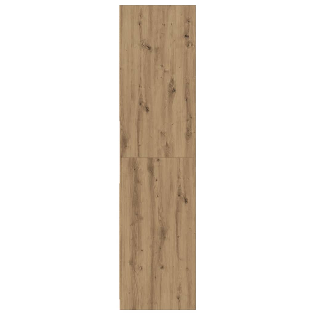 vidaXL Wardrobe Artisian Oak 80x50x200 cm Engineered Wood 5