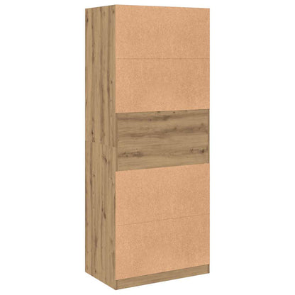 vidaXL Wardrobe Artisian Oak 80x50x200 cm Engineered Wood 6