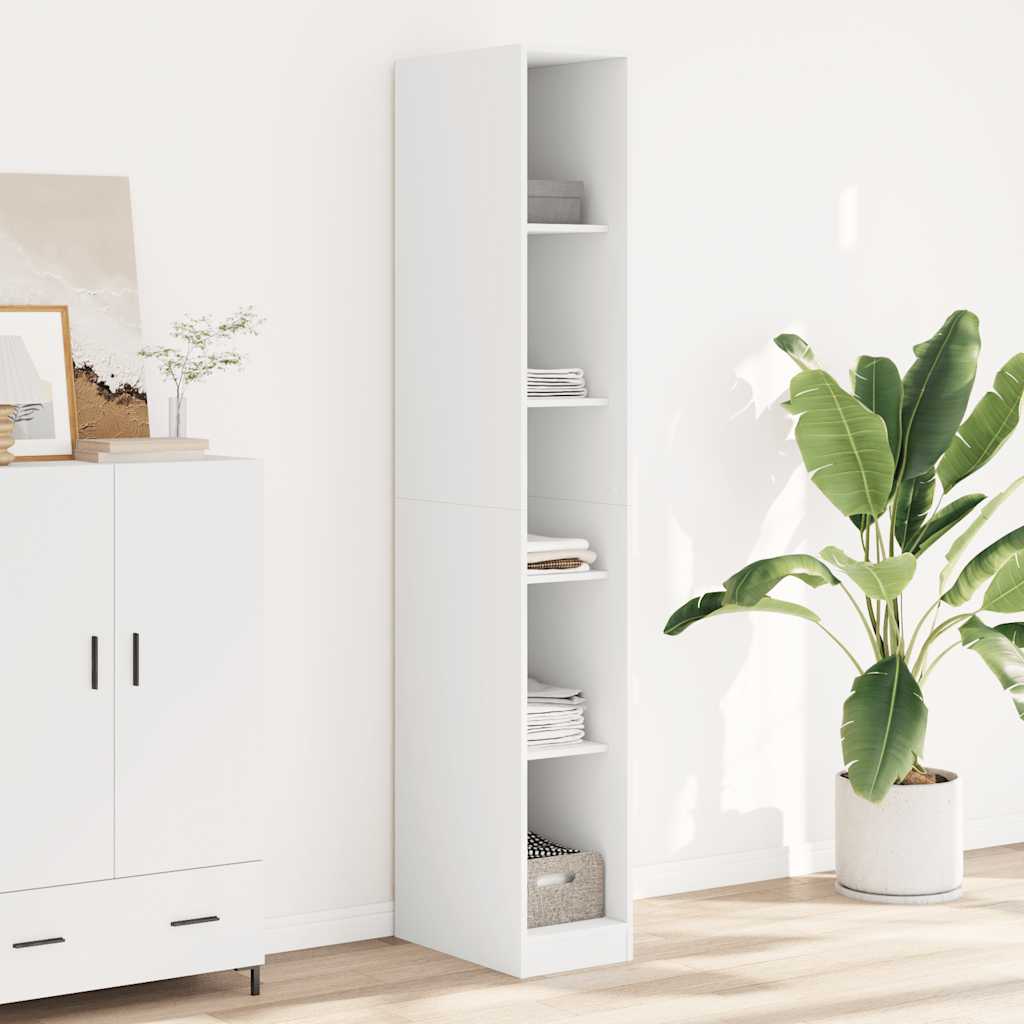 vidaXL Wardrobe White 30x50x200 cm Engineered Wood 1