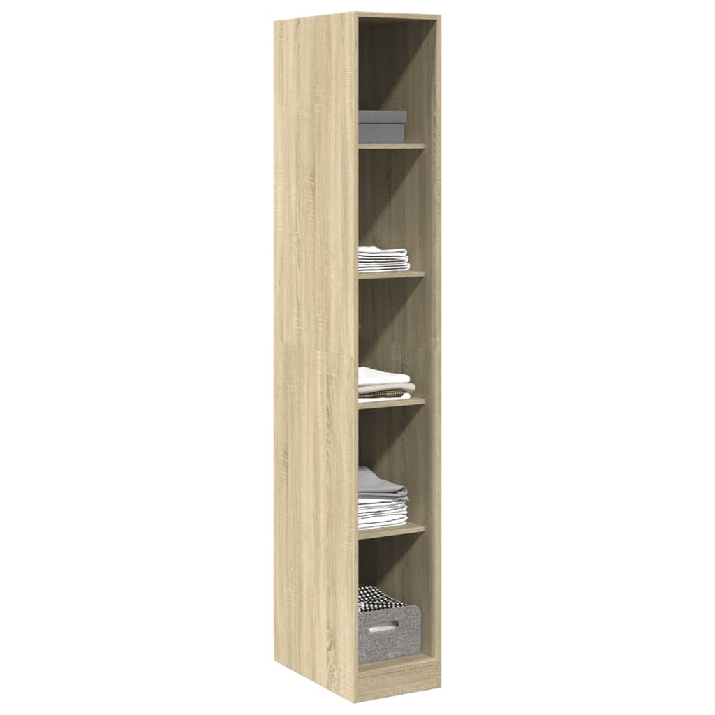 vidaXL Wardrobe Sonoma Oak 30x50x200 cm Engineered Wood 3