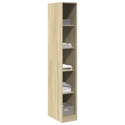 vidaXL Wardrobe Sonoma Oak 30x50x200 cm Engineered Wood 3