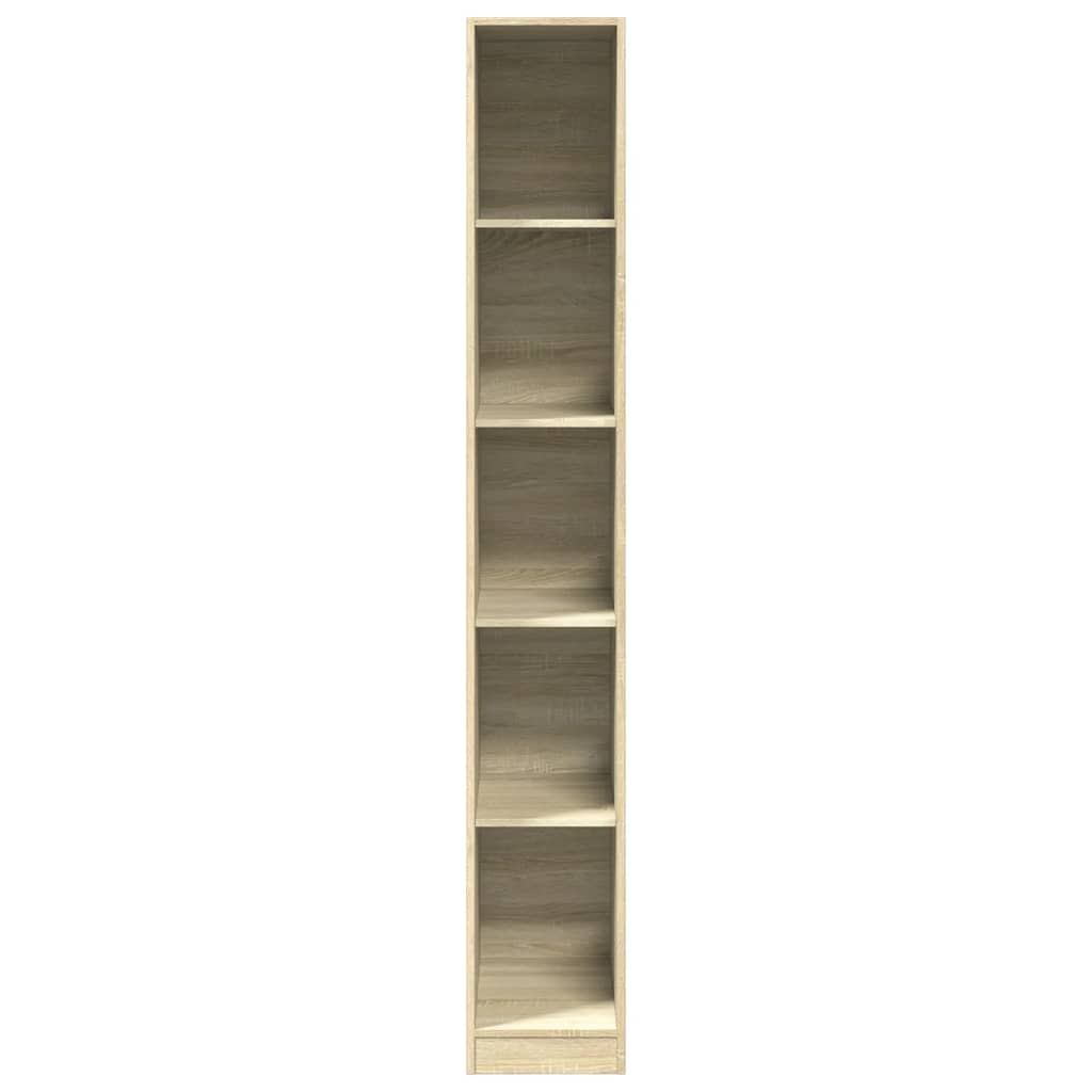 vidaXL Wardrobe Sonoma Oak 30x50x200 cm Engineered Wood 4