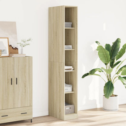 vidaXL Wardrobe Sonoma Oak 30x50x200 cm Engineered Wood 1