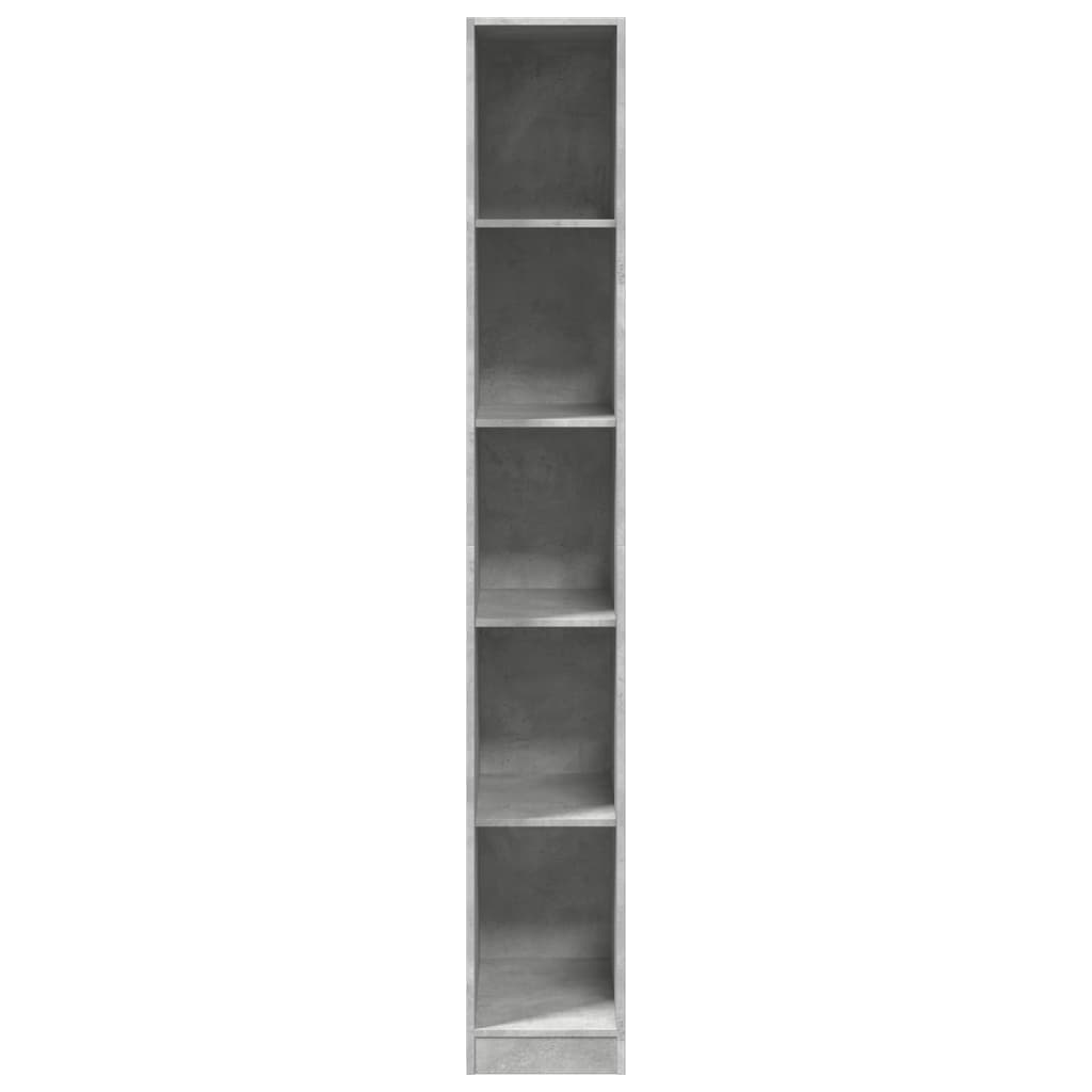 vidaXL Wardrobe Concrete Grey 30x50x200 cm Engineered Wood 4