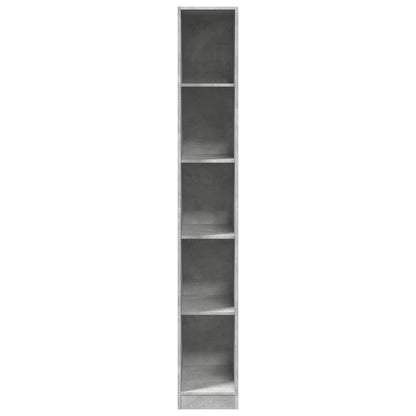 vidaXL Wardrobe Concrete Grey 30x50x200 cm Engineered Wood 4