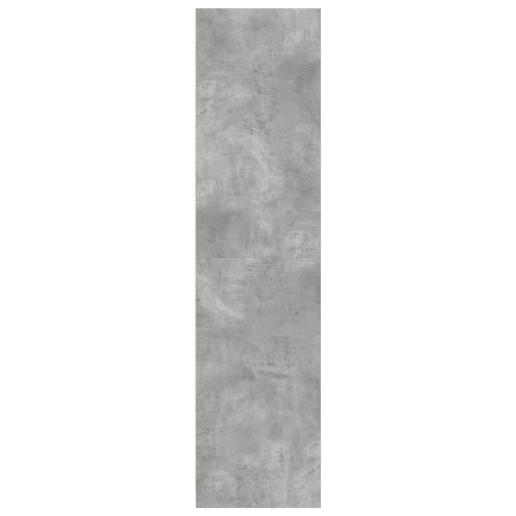 vidaXL Wardrobe Concrete Grey 30x50x200 cm Engineered Wood 5