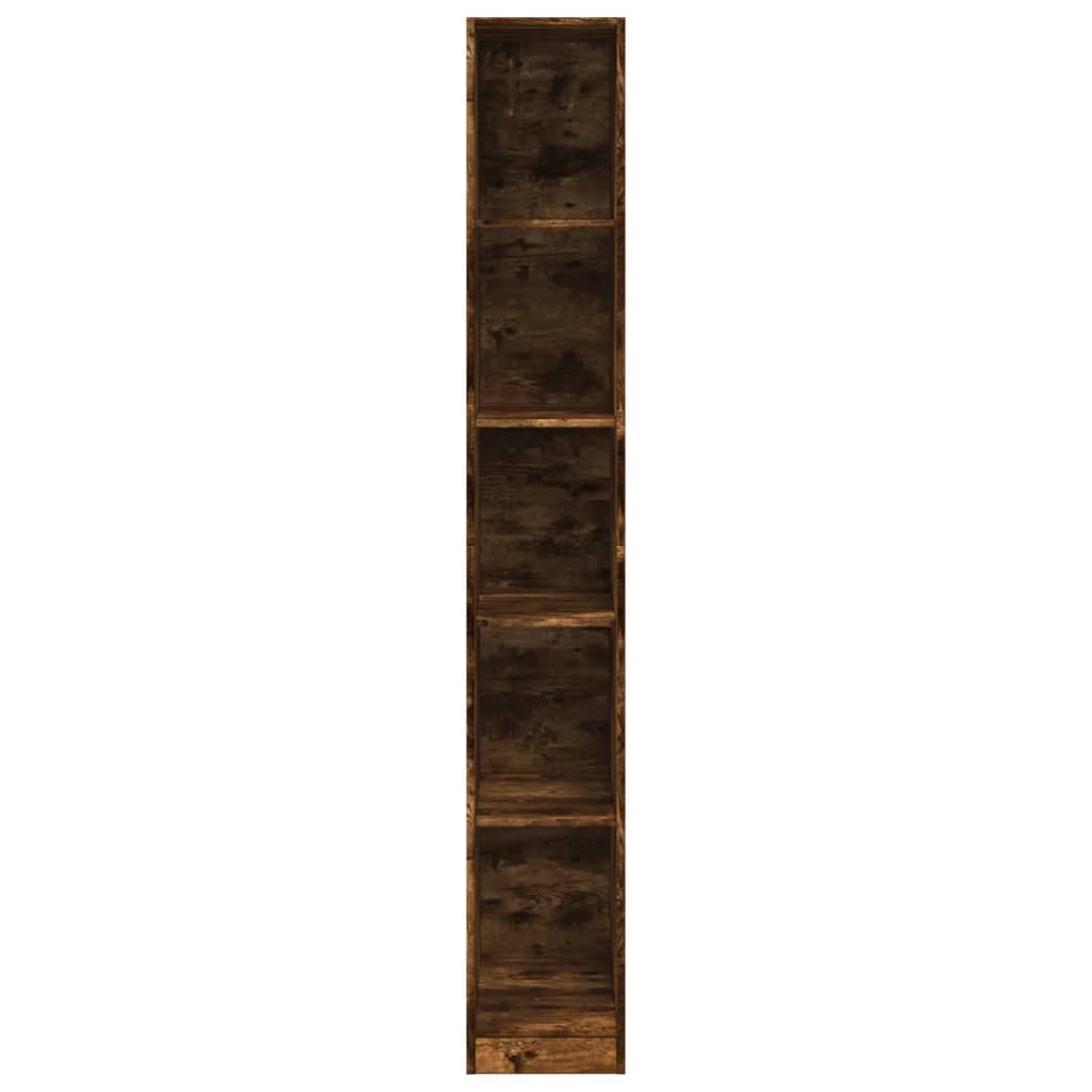 vidaXL Wardrobe Smoked Oak 30x50x200 cm Engineered Wood 4
