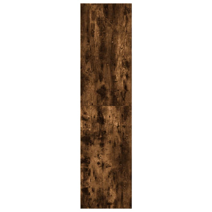 vidaXL Wardrobe Smoked Oak 30x50x200 cm Engineered Wood 5