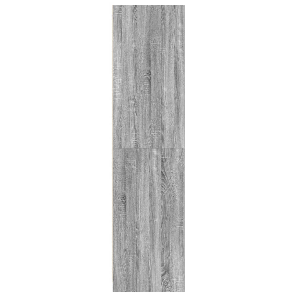 vidaXL Wardrobe Grey Sonoma 30x50x200 cm Engineered Wood 5