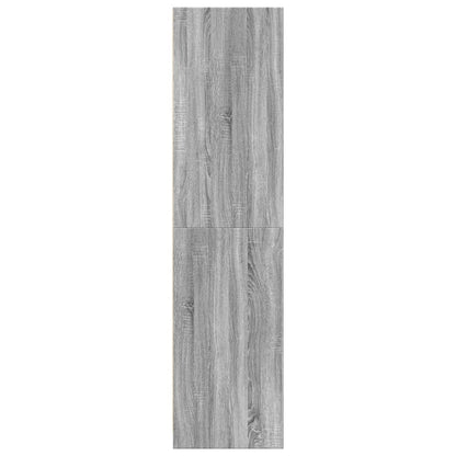 vidaXL Wardrobe Grey Sonoma 30x50x200 cm Engineered Wood 5