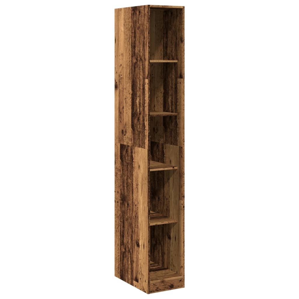 vidaXL Wardrobe Old Wood 30x50x200 cm Engineered Wood 2