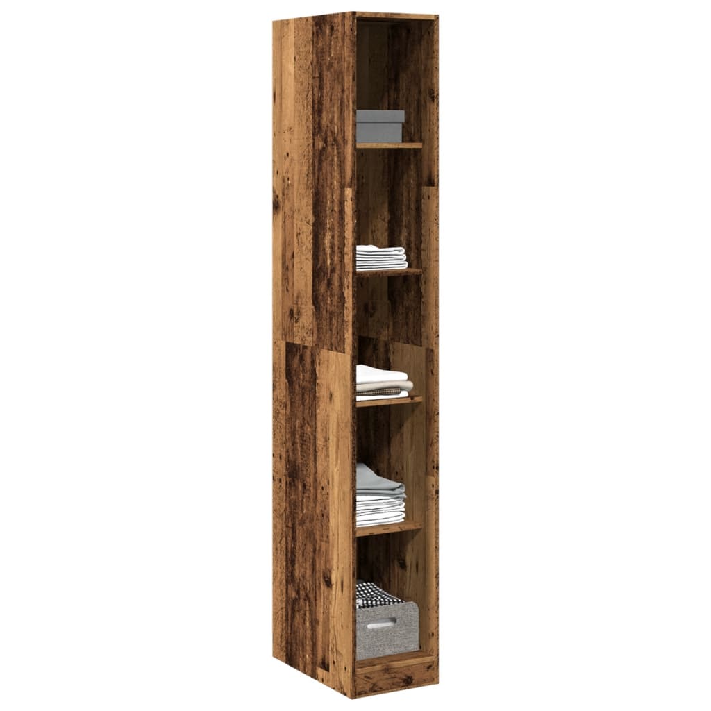 vidaXL Wardrobe Old Wood 30x50x200 cm Engineered Wood 3