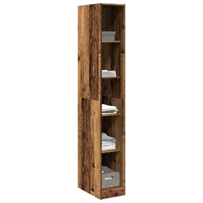 vidaXL Wardrobe Old Wood 30x50x200 cm Engineered Wood 3