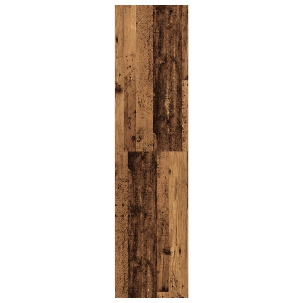 vidaXL Wardrobe Old Wood 30x50x200 cm Engineered Wood 5