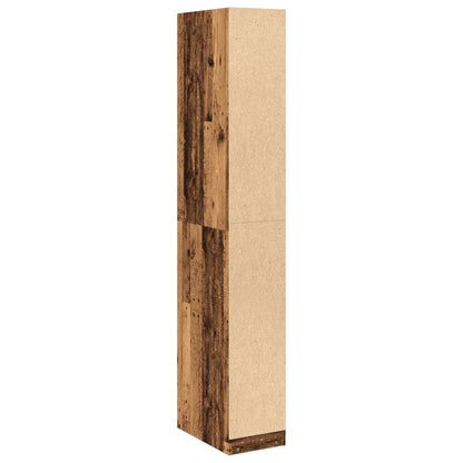 vidaXL Wardrobe Old Wood 30x50x200 cm Engineered Wood 6