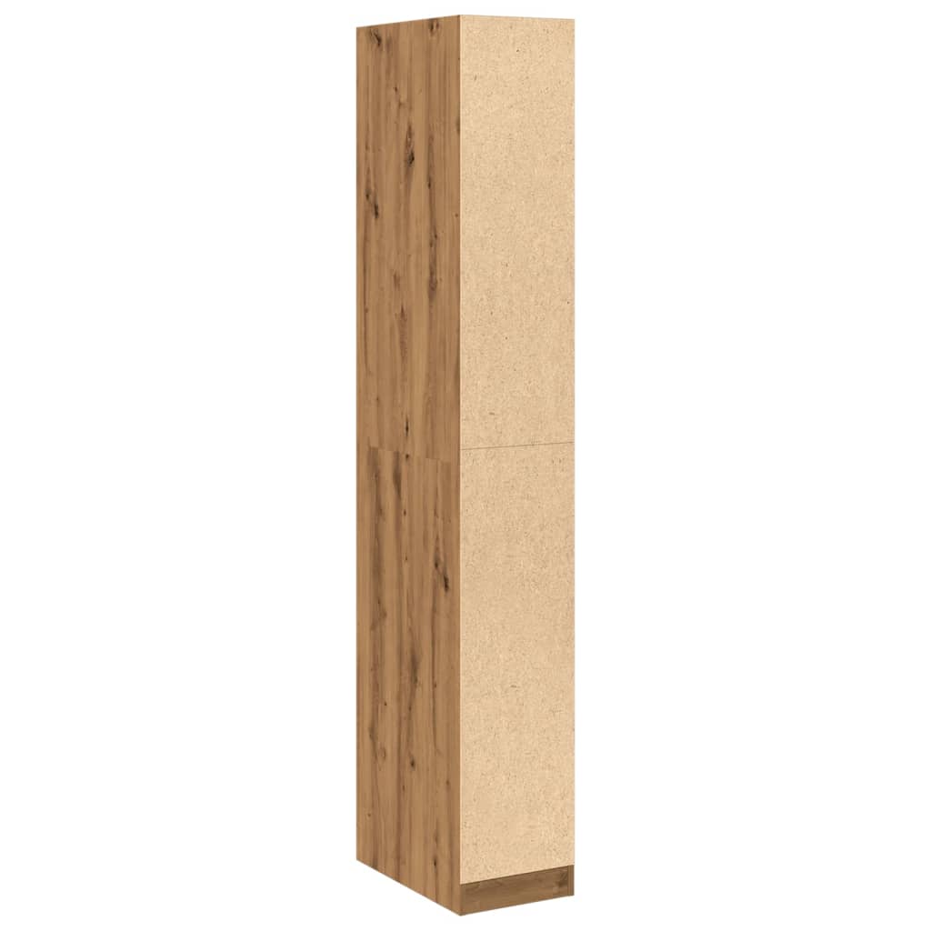 vidaXL Wardrobe Artisian Oak 30x50x200 cm Engineered Wood 6