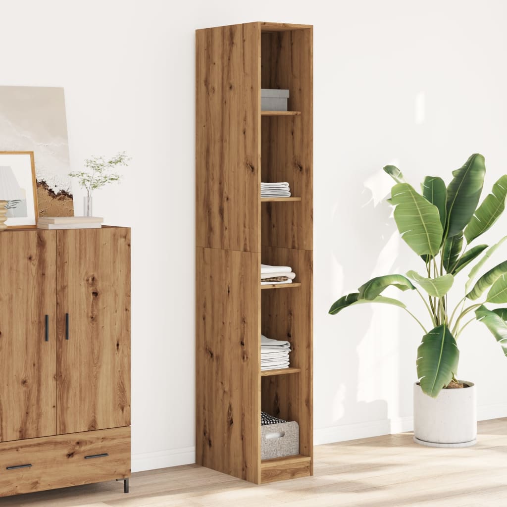 vidaXL Wardrobe Artisian Oak 30x50x200 cm Engineered Wood 1