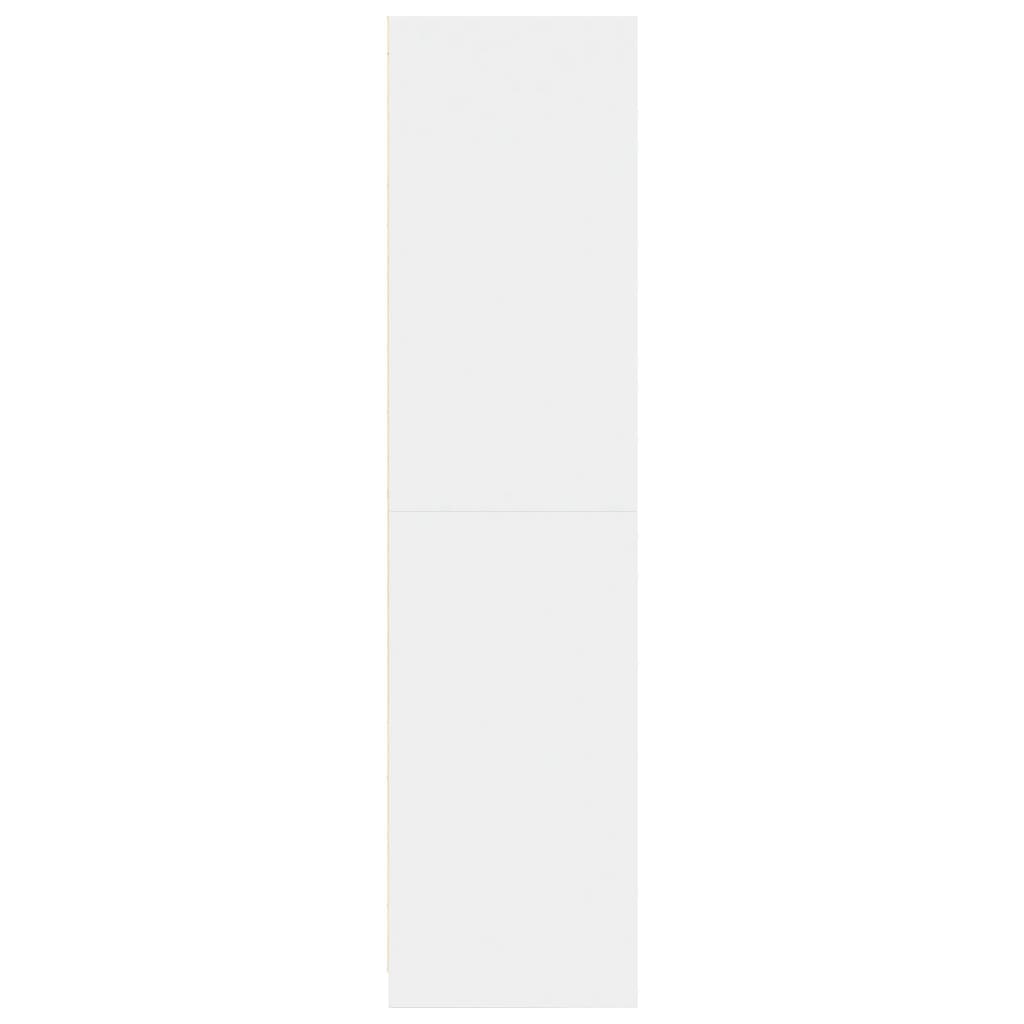 vidaXL Wardrobe White 50x50x200 cm Engineered Wood 5