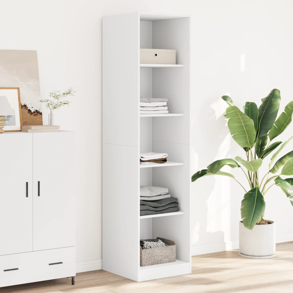 vidaXL Wardrobe White 50x50x200 cm Engineered Wood 1