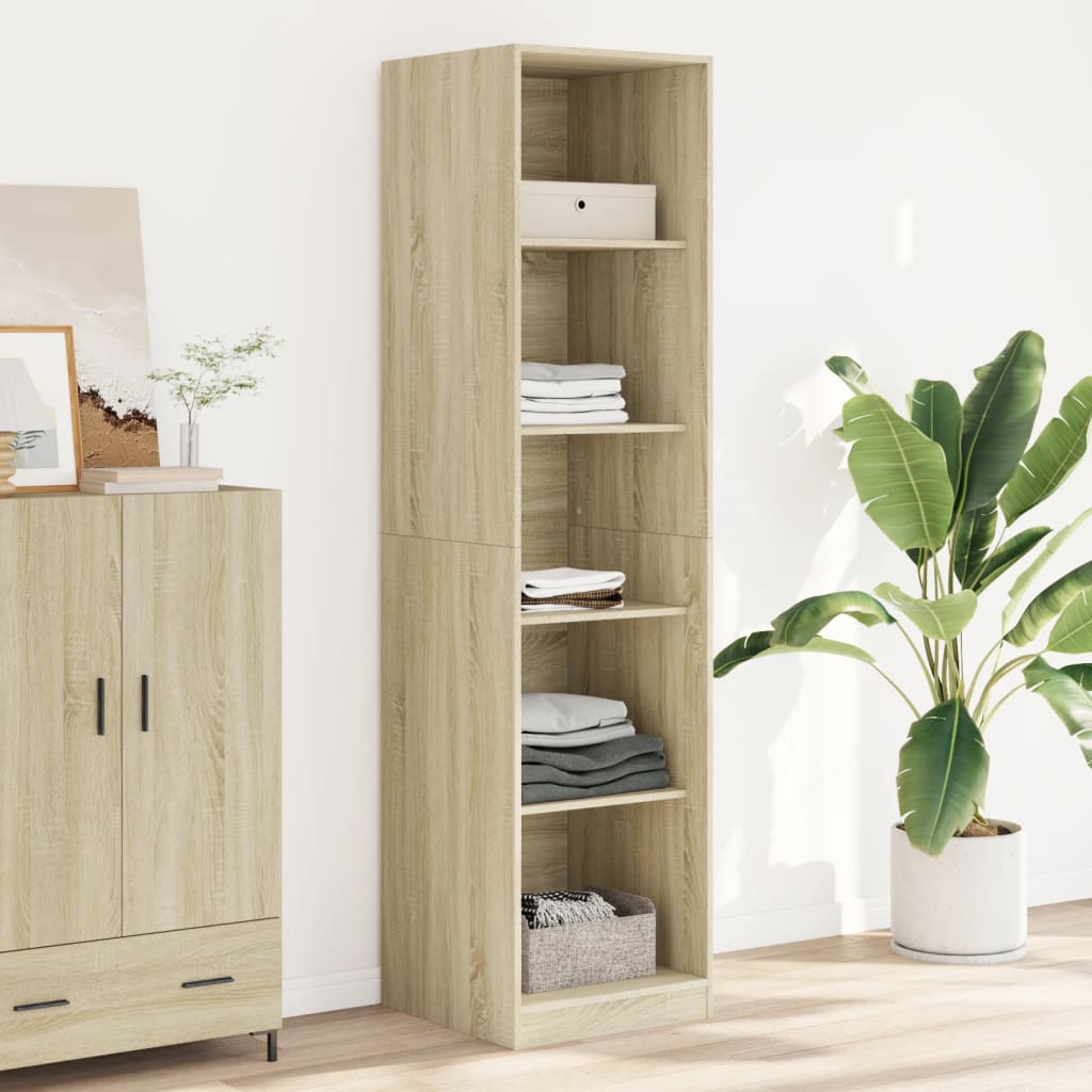 vidaXL Wardrobe Sonoma Oak 50x50x200 cm Engineered Wood 1