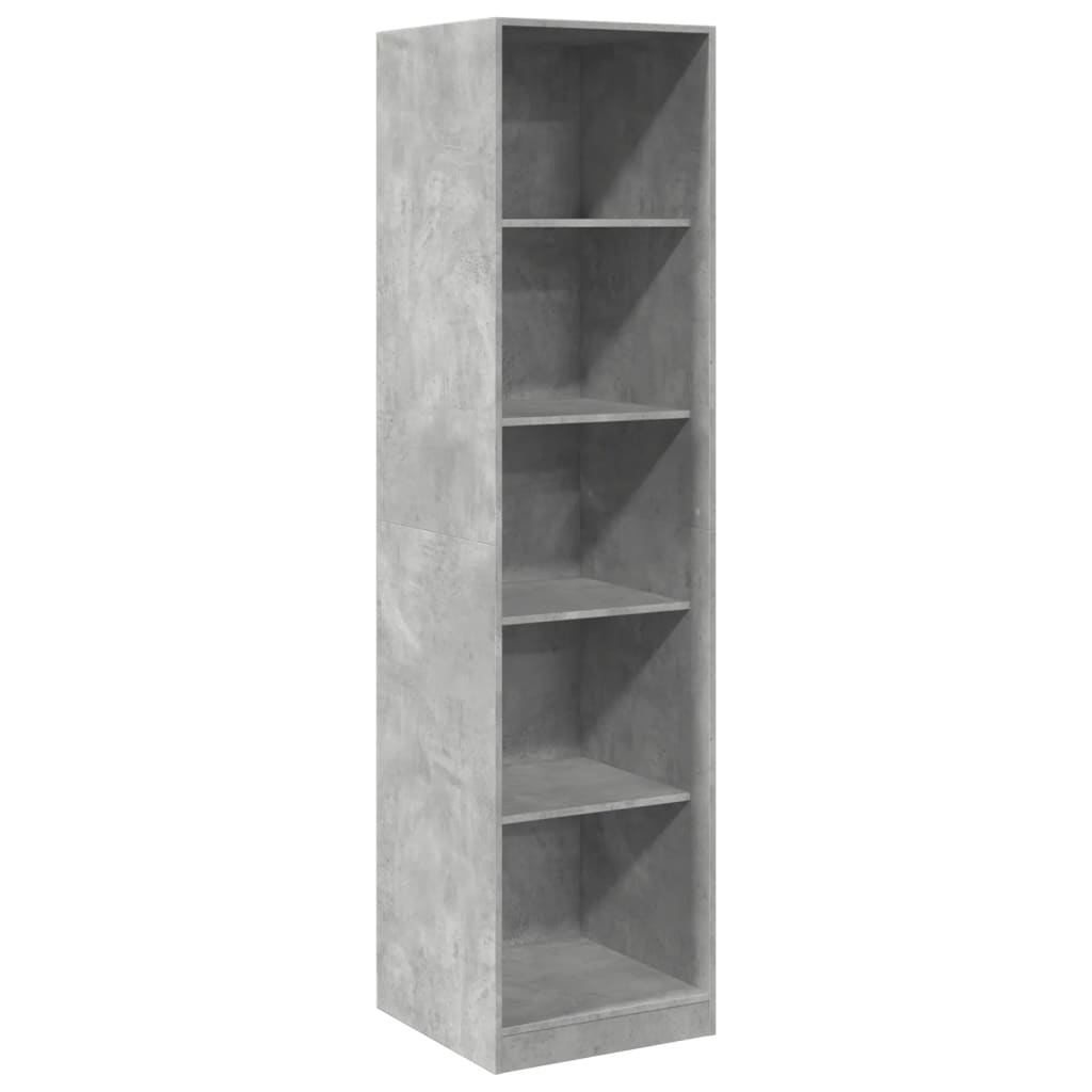vidaXL Wardrobe Concrete Grey 50x50x200 cm Engineered Wood 2