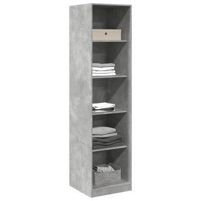 vidaXL Wardrobe Concrete Grey 50x50x200 cm Engineered Wood 3