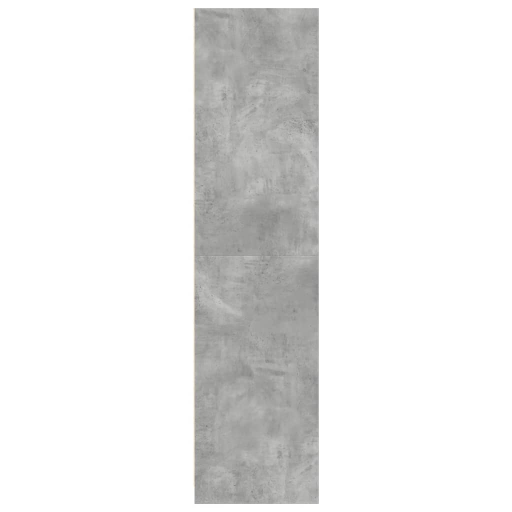 vidaXL Wardrobe Concrete Grey 50x50x200 cm Engineered Wood 5