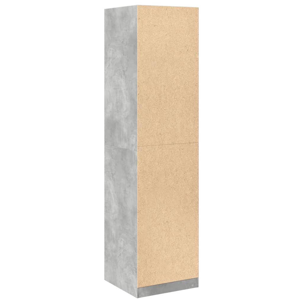 vidaXL Wardrobe Concrete Grey 50x50x200 cm Engineered Wood 6
