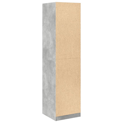 vidaXL Wardrobe Concrete Grey 50x50x200 cm Engineered Wood 6