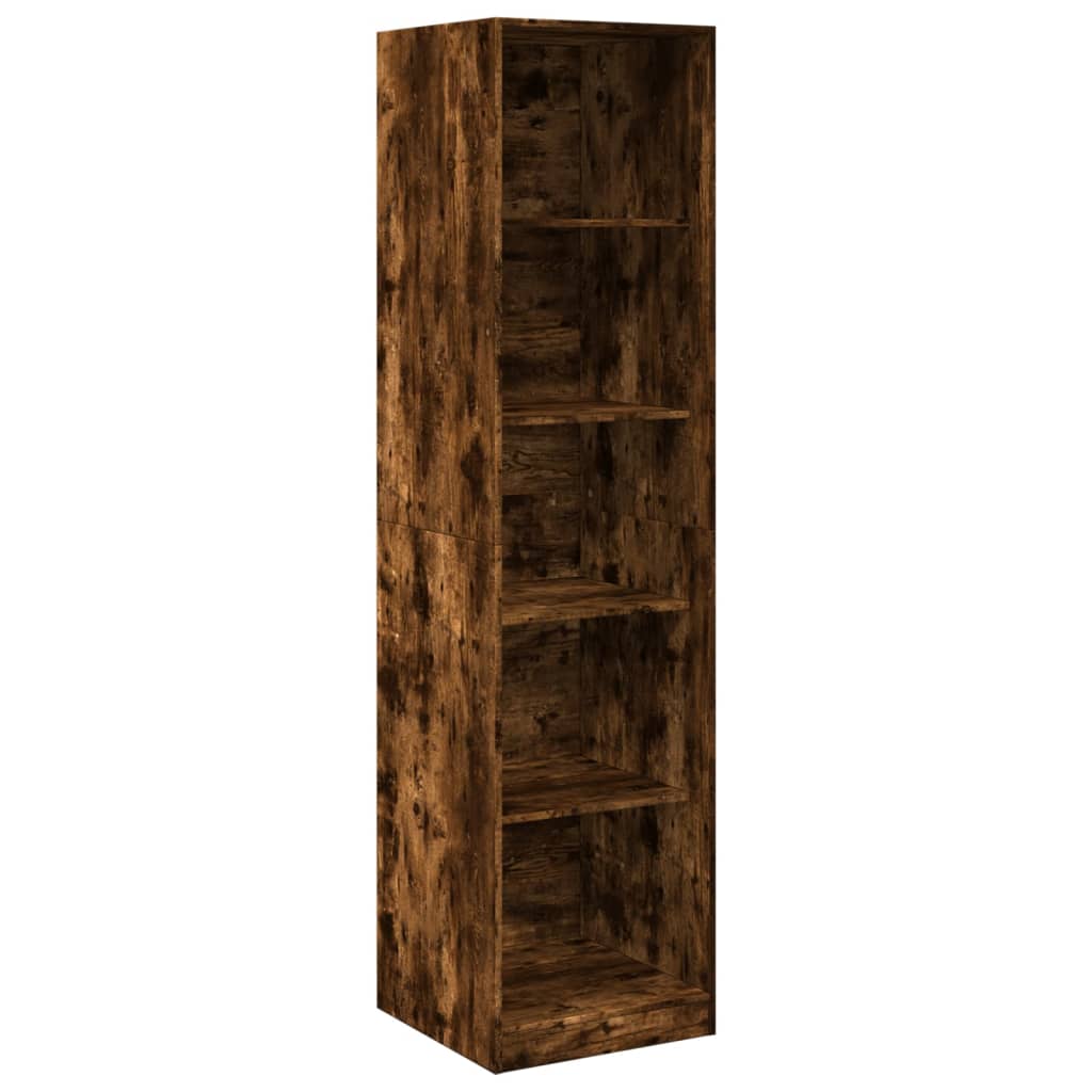 vidaXL Wardrobe Smoked Oak 50x50x200 cm Engineered Wood 2