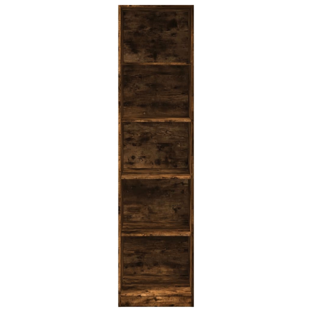 vidaXL Wardrobe Smoked Oak 50x50x200 cm Engineered Wood 4
