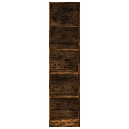 vidaXL Wardrobe Smoked Oak 50x50x200 cm Engineered Wood 4