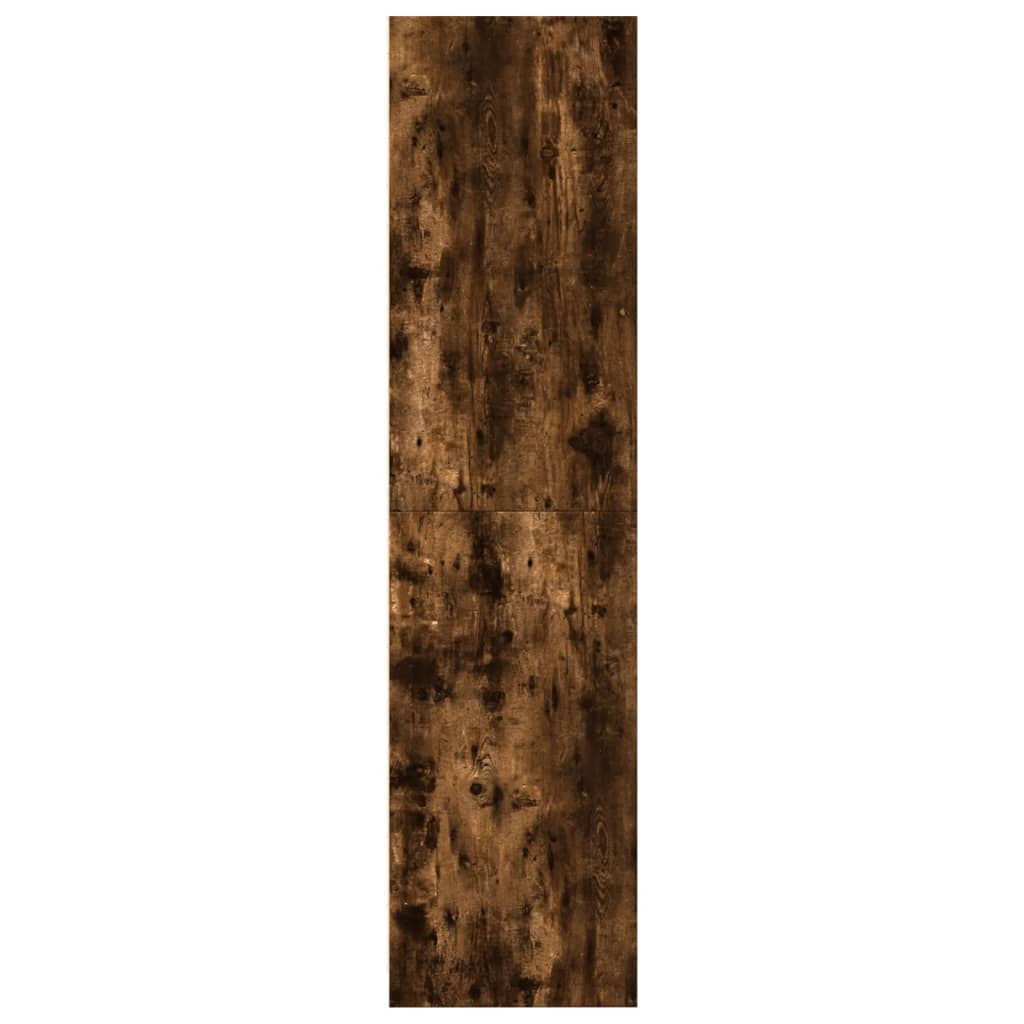 vidaXL Wardrobe Smoked Oak 50x50x200 cm Engineered Wood 5