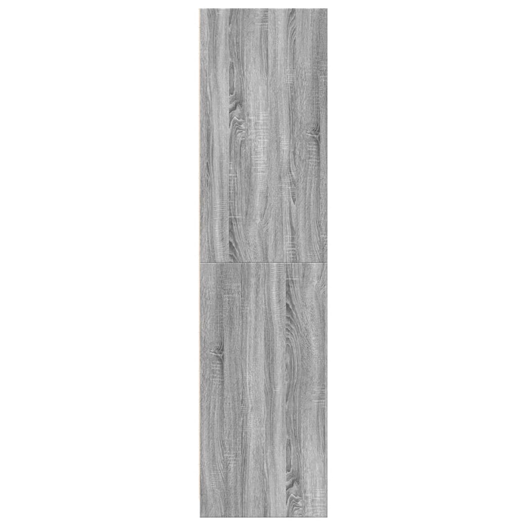 vidaXL Wardrobe Grey Sonoma 50x50x200 cm Engineered Wood 5