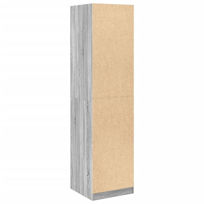 vidaXL Wardrobe Grey Sonoma 50x50x200 cm Engineered Wood 6