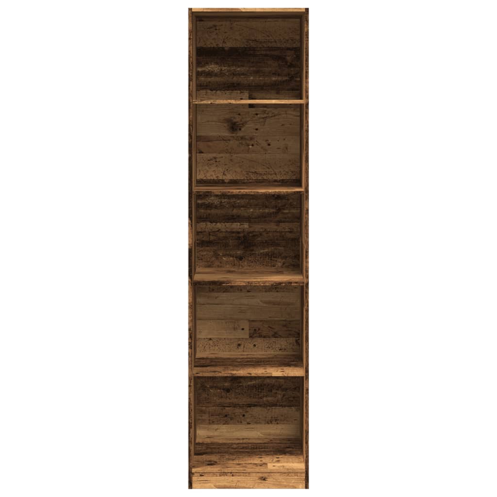 vidaXL Wardrobe Old Wood 50x50x200 cm Engineered Wood 4