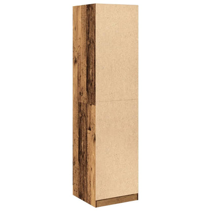 vidaXL Wardrobe Old Wood 50x50x200 cm Engineered Wood 6