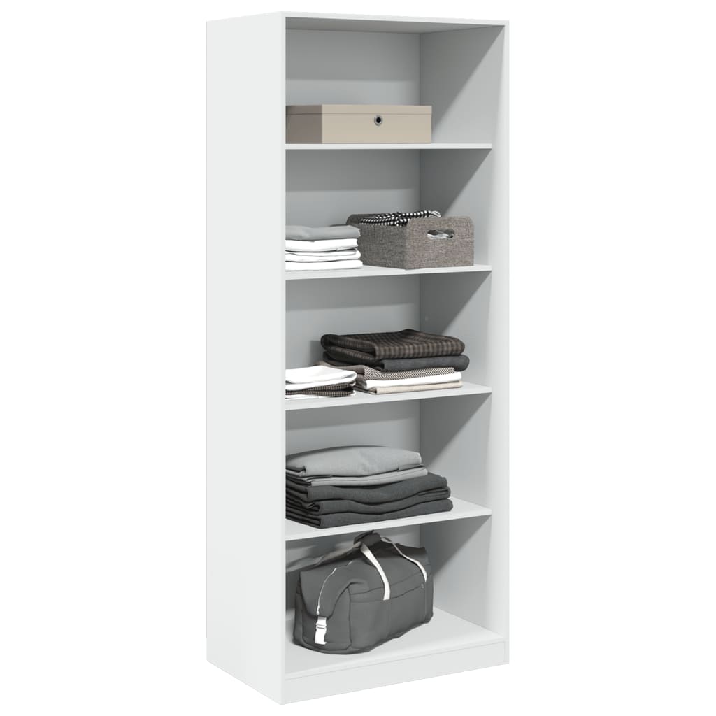 vidaXL Wardrobe White 80x50x200 cm Engineered Wood 3