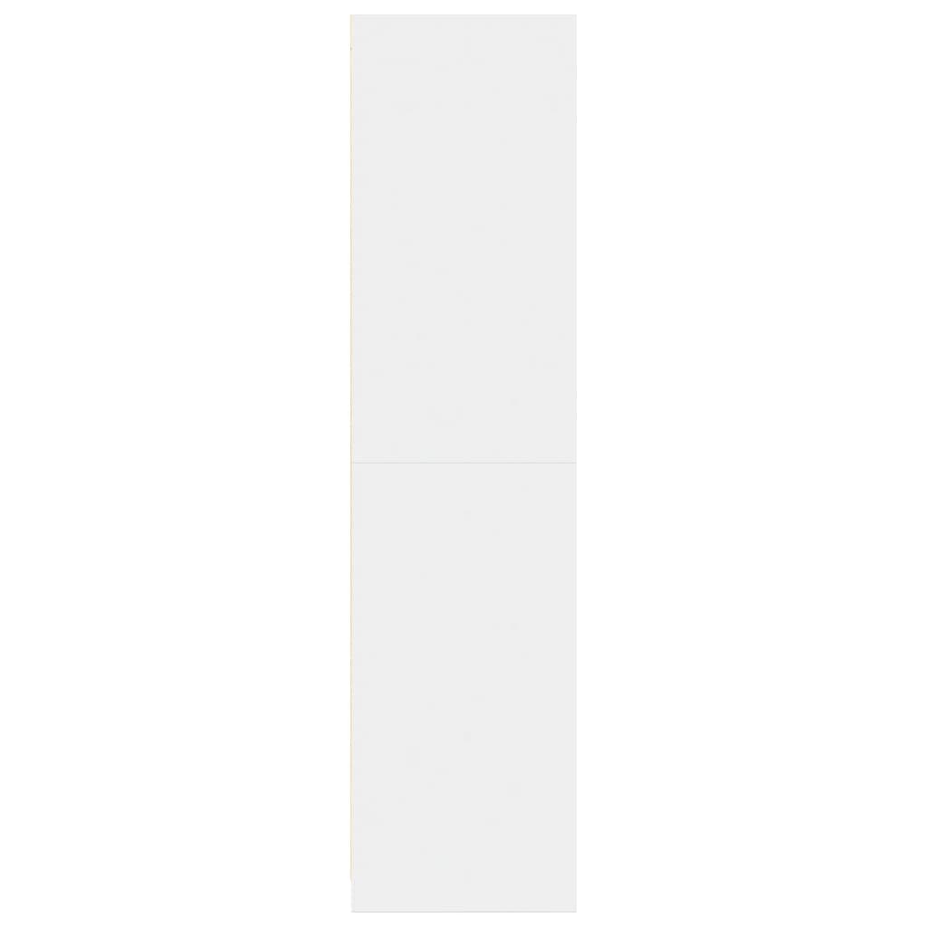 vidaXL Wardrobe White 80x50x200 cm Engineered Wood 5