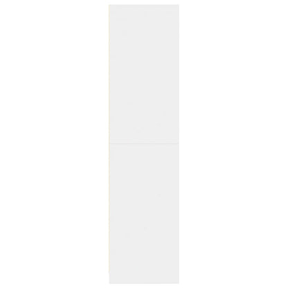 vidaXL Wardrobe White 80x50x200 cm Engineered Wood 5