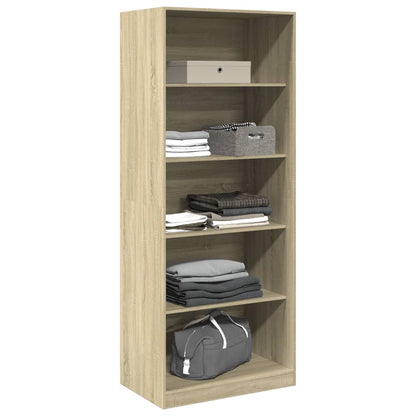 vidaXL Wardrobe Sonoma Oak 80x50x200 cm Engineered Wood 3