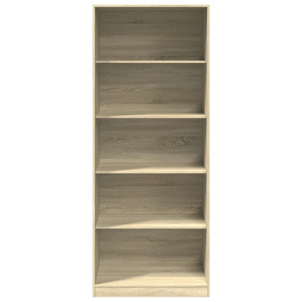 vidaXL Wardrobe Sonoma Oak 80x50x200 cm Engineered Wood 4